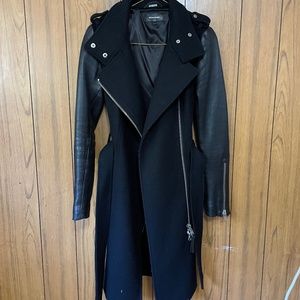 Mackage leather and wool coat